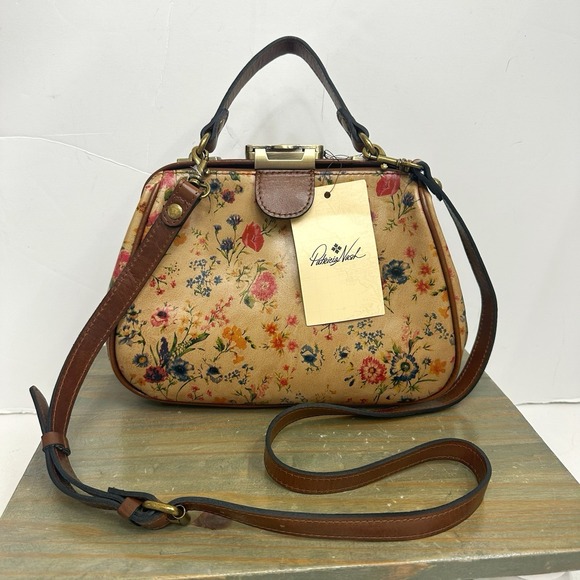 Patricia Nash Handbags - New Patricia Nash Prairie Rose Gracchi Crossbody Satchel Bag Leather NWT